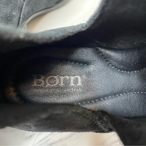 Born Beth Black Distressed Suede Bootie 8M - Picture 12 of 14